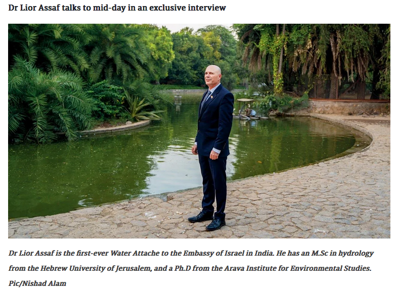 India's first 'Water Attach&eacute;' on how Mumbai and Maha can tackle water woesDr Lior Assaf talks to mid-day in an exclusive interviewIndia's first...