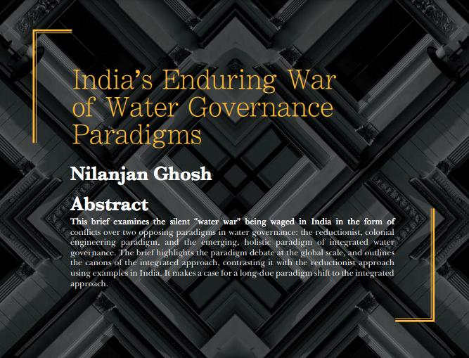 India’s Enduring War of Water Governance Paradigms